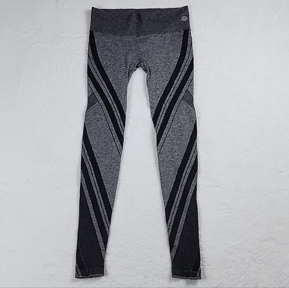 Pure Barre Black & Gray Athletic Leggings